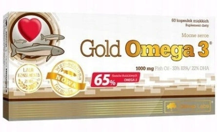 OLIMP LAB GOLD OMEGA 3 EPA DHA HEALTHY HEART VITAMINS AND MINERALS 3x60 KAPS Expiration date not specified