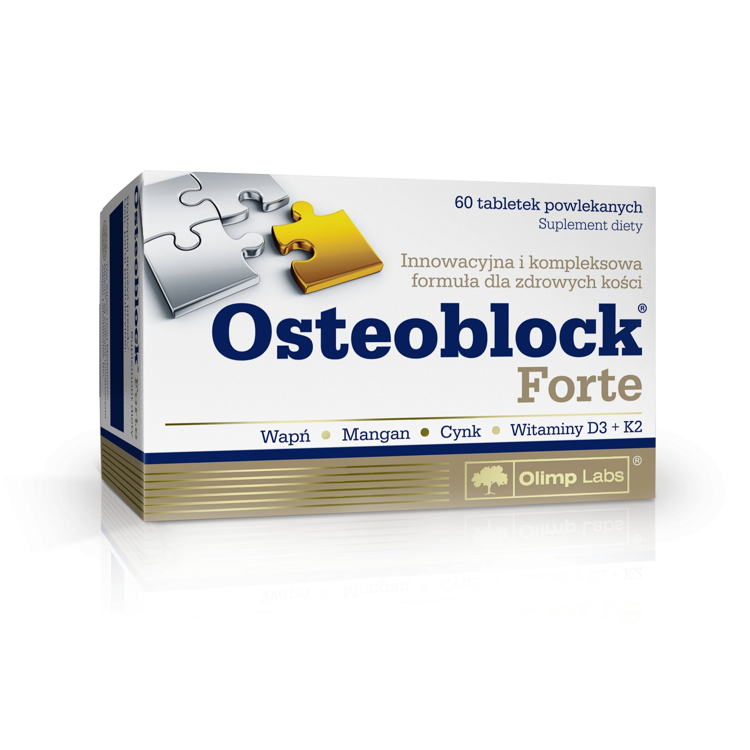 OLIMP OSTEOBLOCK FORTE 60tab CALCIUM VITAMIN D3+K2 Expiration date at least 1 year from the date of purchase