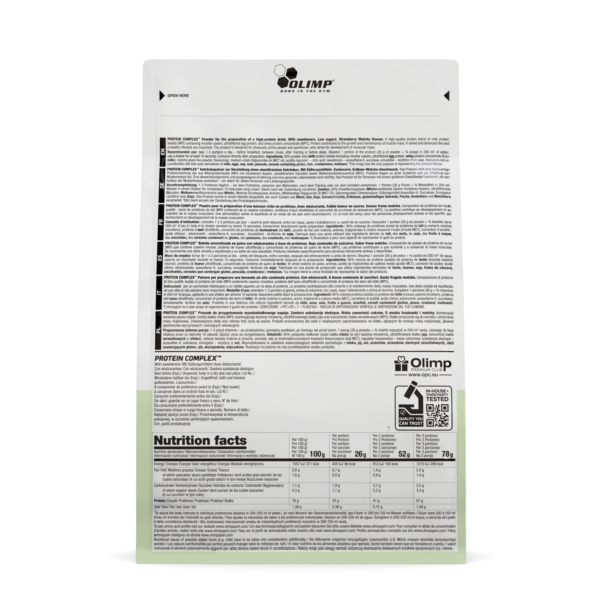 OLIMP PROTEIN COMPLEX 700g MILK PROTEIN ISOLATE PROTEIN WPC WHEY EGG WHITE Packaging status original