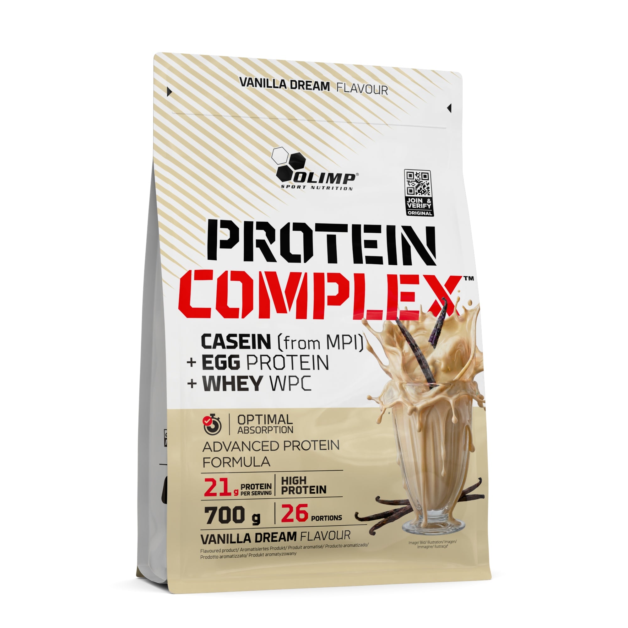 OLIMP PROTEIN COMPLEX 700g MILK PROTEIN ISOLATE PROTEIN WPC WHEY EGG WHITE