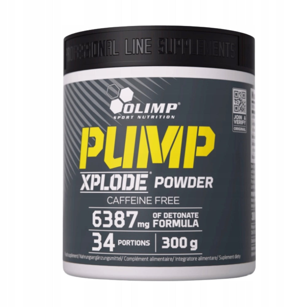 OLIMP PUMP XPLODE POWDER 300 g PRE-WORKOUT MULTICOMPONENT STRENGTH Expiration date at least six months from the date of purchase