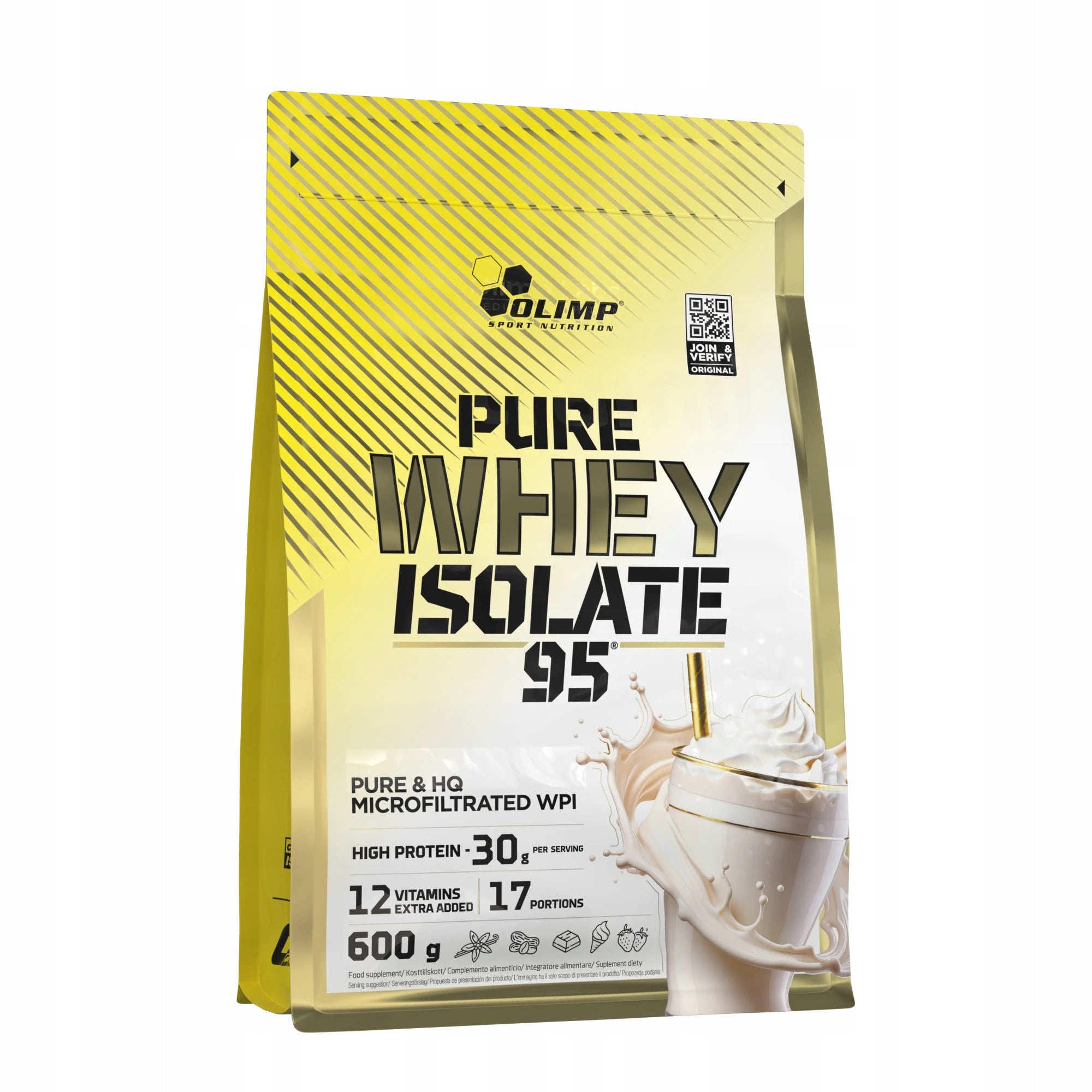 OLIMP PURE WHEY ISOLATE 95 600g ISOLATE PROTEIN SUPPLEMENT WPI