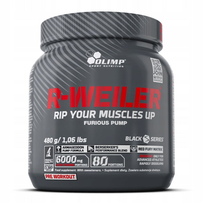 OLIMP R-WEILER 480g ARGININE CITRULLINE CAFFEINE CREATINE CAFFEINE PRE-WORKOUT EAN (GTIN) 5901330085666