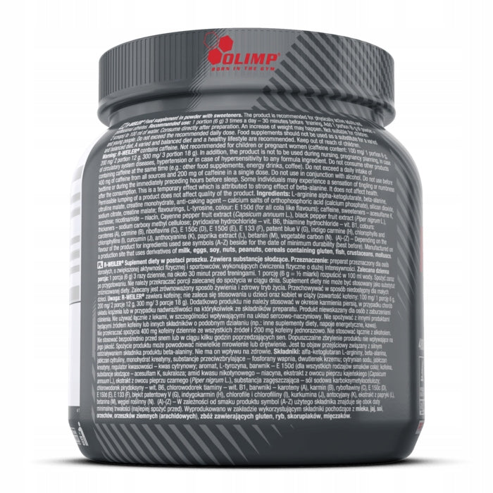 OLIMP R-WEILER 480g ARGININE CITRULLINE CAFFEINE CREATINE CAFFEINE PRE-WORKOUT Manufacturer code OLI/RWEIL/048//COL