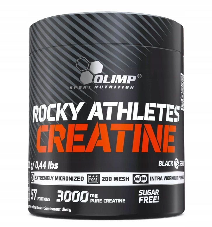 OLIMP ROCKY ATHLETE CREATINE 2x200G CREATINE MONOHYDRATE MAGNESIUM POWER Packaging status original