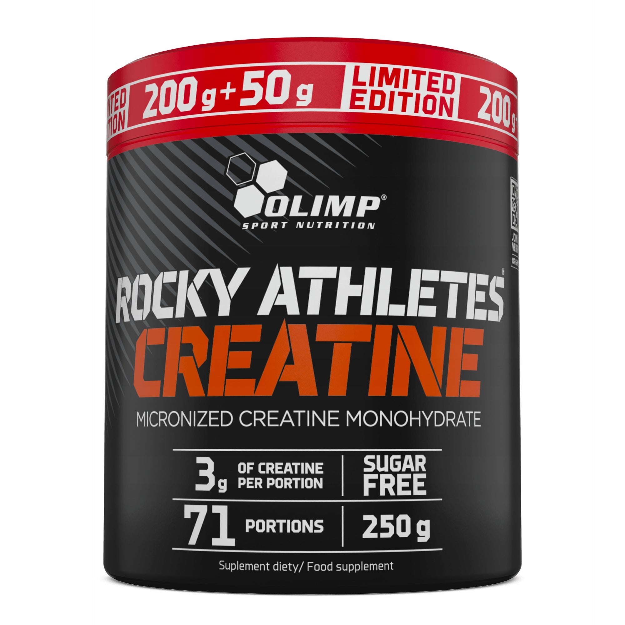 OLIMP ROCKY CREATINE 250g CREATINE NATURAL MEASURE 70 SERVINGS