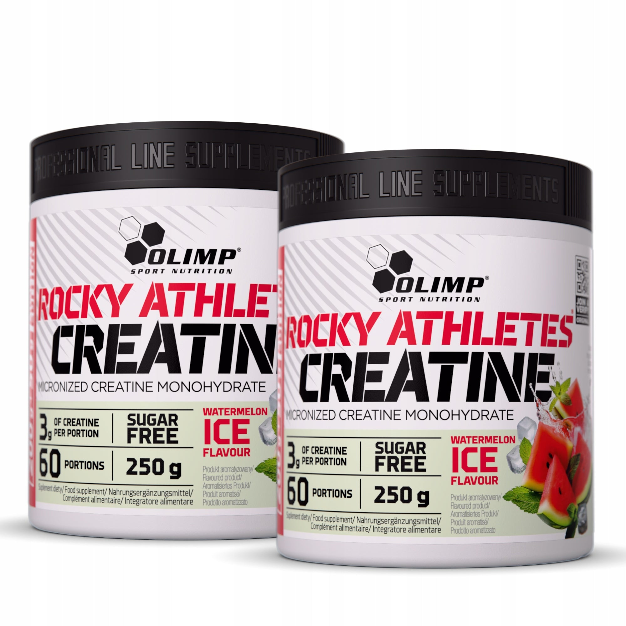 OLIMP ROCKY CREATINE 2x250g CREATINE MONOHYDRATE WATERMELON MEASURE 114 SERVINGS