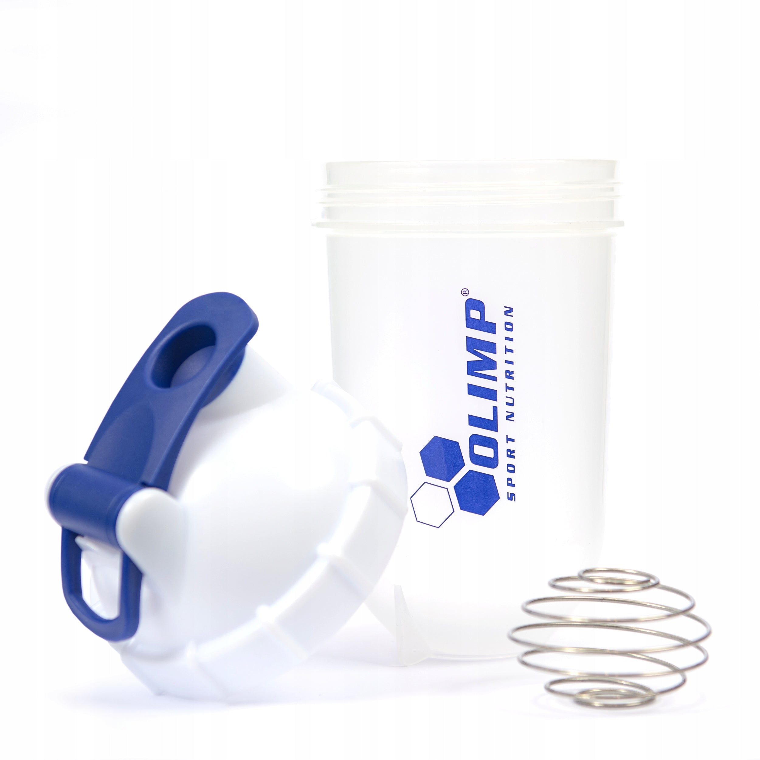 OLIMP SHAKER 500ml WATER BOTTLE WHITE SHAKER FOR CONDITIONERS WHITE Packaging status original