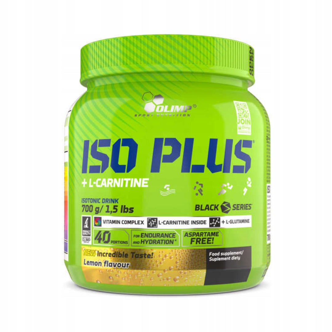 OLIMP SPORT Iso Plus Powder 700 g lemon vitamin L-carnitine lemon flavour