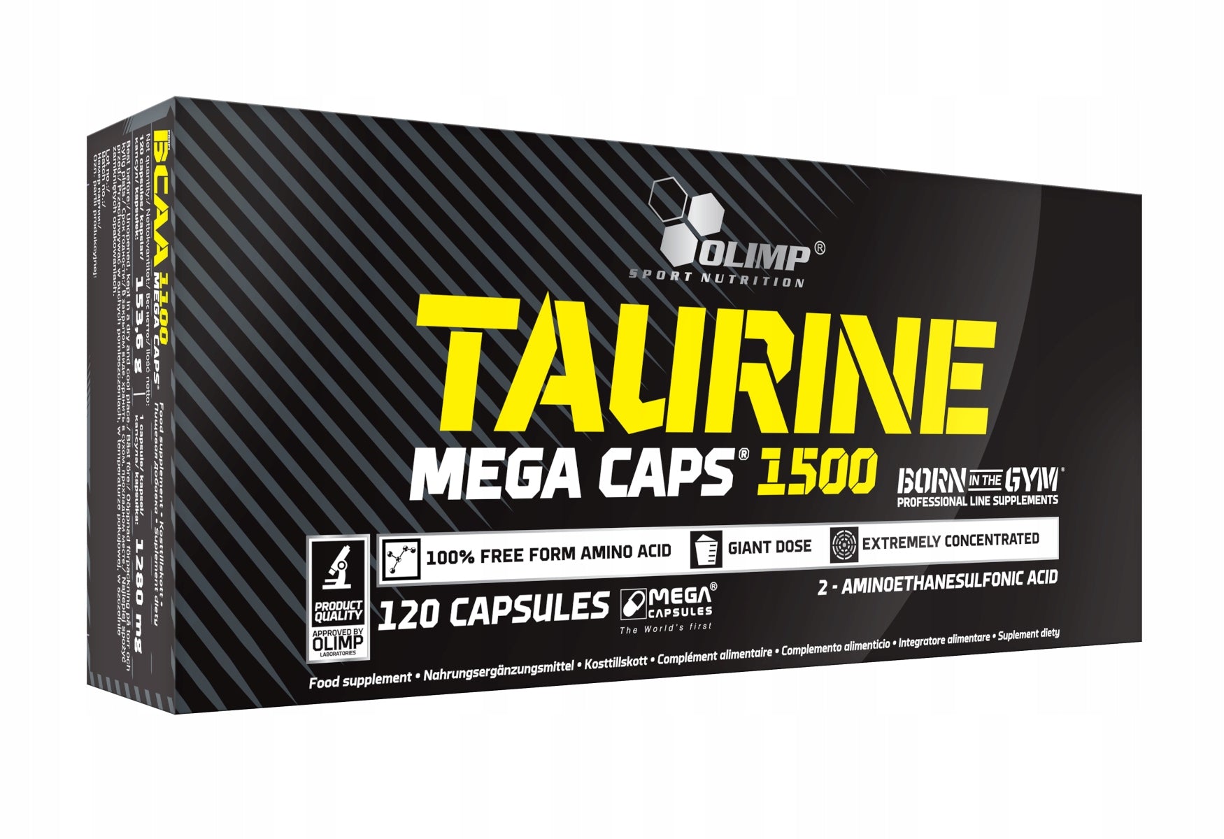 OLIMP TAURINE 120caps TAURINE AMINO ACIDS HEART ENERGY IN TRAINING STRENGTH