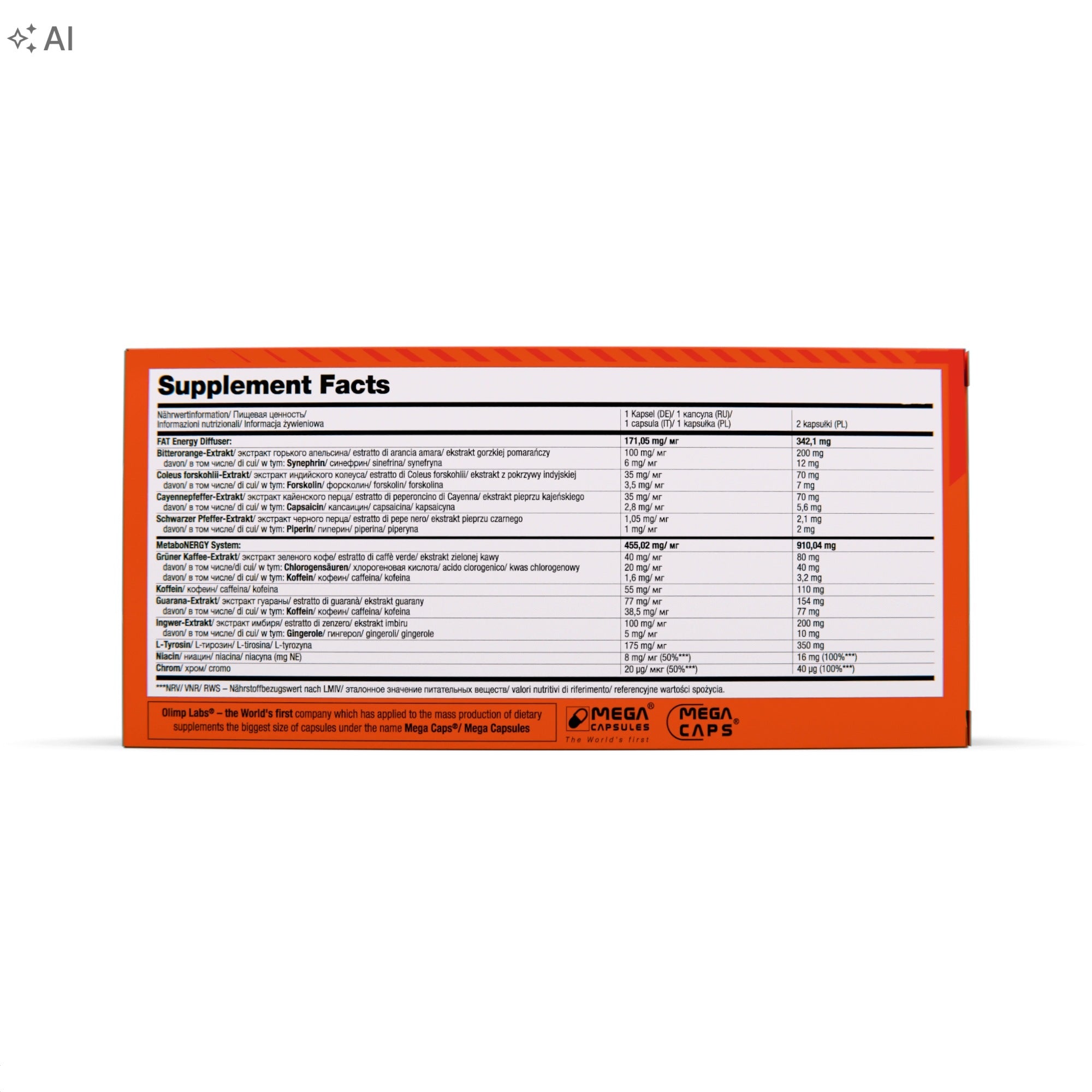 OLIMP THERMO SPEED HARDCORE 120caps BURNER VITAMIN REDUCTION SLIMMING Packaging status original