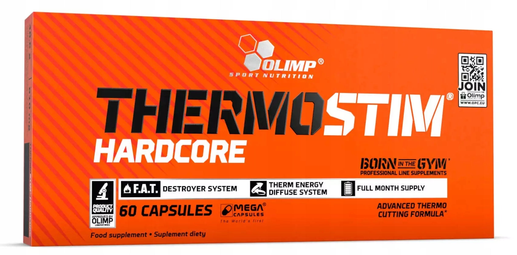 OLIMP Thermo Stim Hardcore FAT BURNER SLIMMING THERMOGENESIS 60k