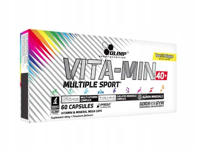 OLIMP Vita-min MULTIPLE SPORT 40+ 60k VITAMINS MINERALS MAGNESIUM ASHWAGANDHA Manufacturer code OLI/VITMU40+/60/KAP/