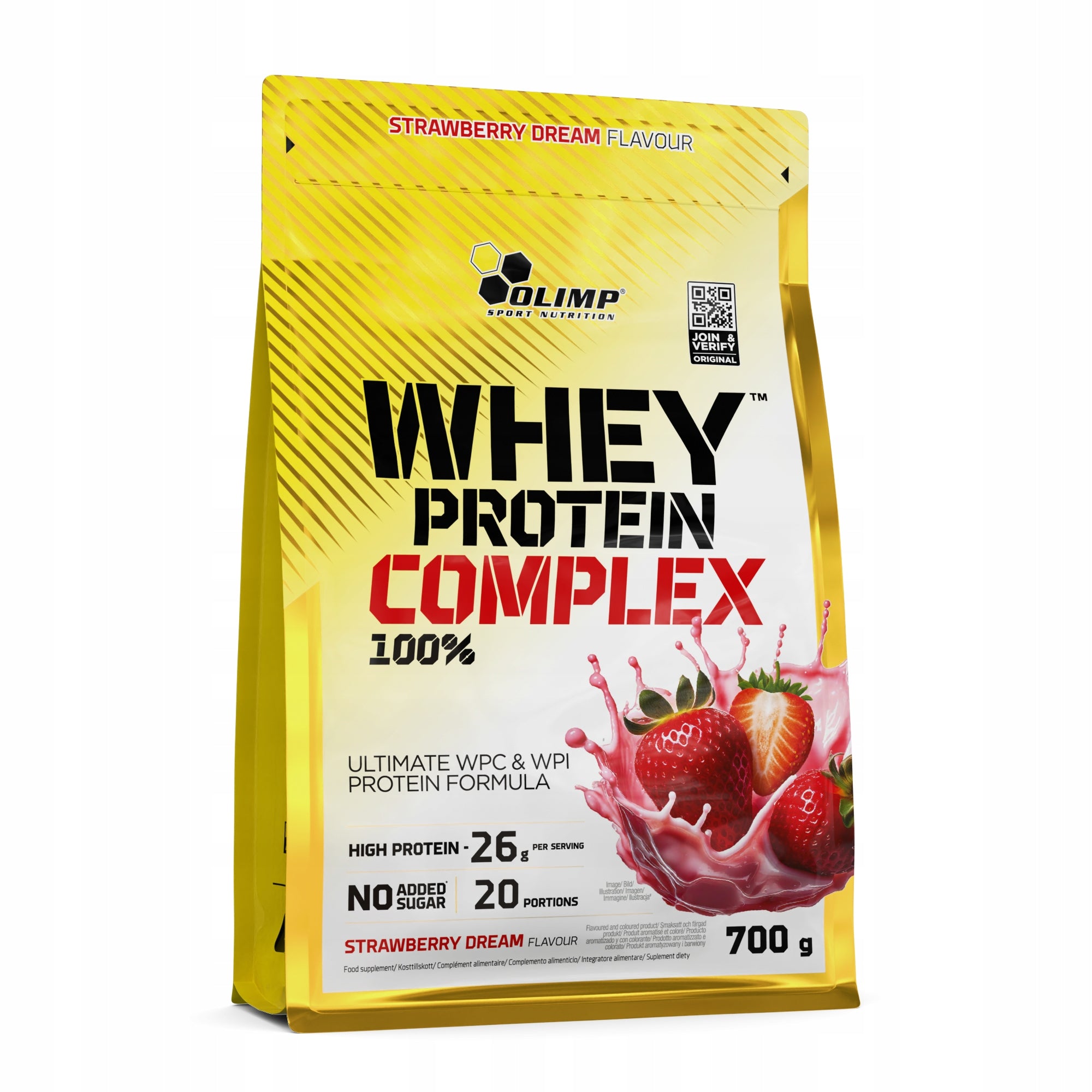 OLIMP WHEY PROTEIN COMPLEX 100% 700G WHEY PROTEIN SUPPLEMENT WPC Packaging status original