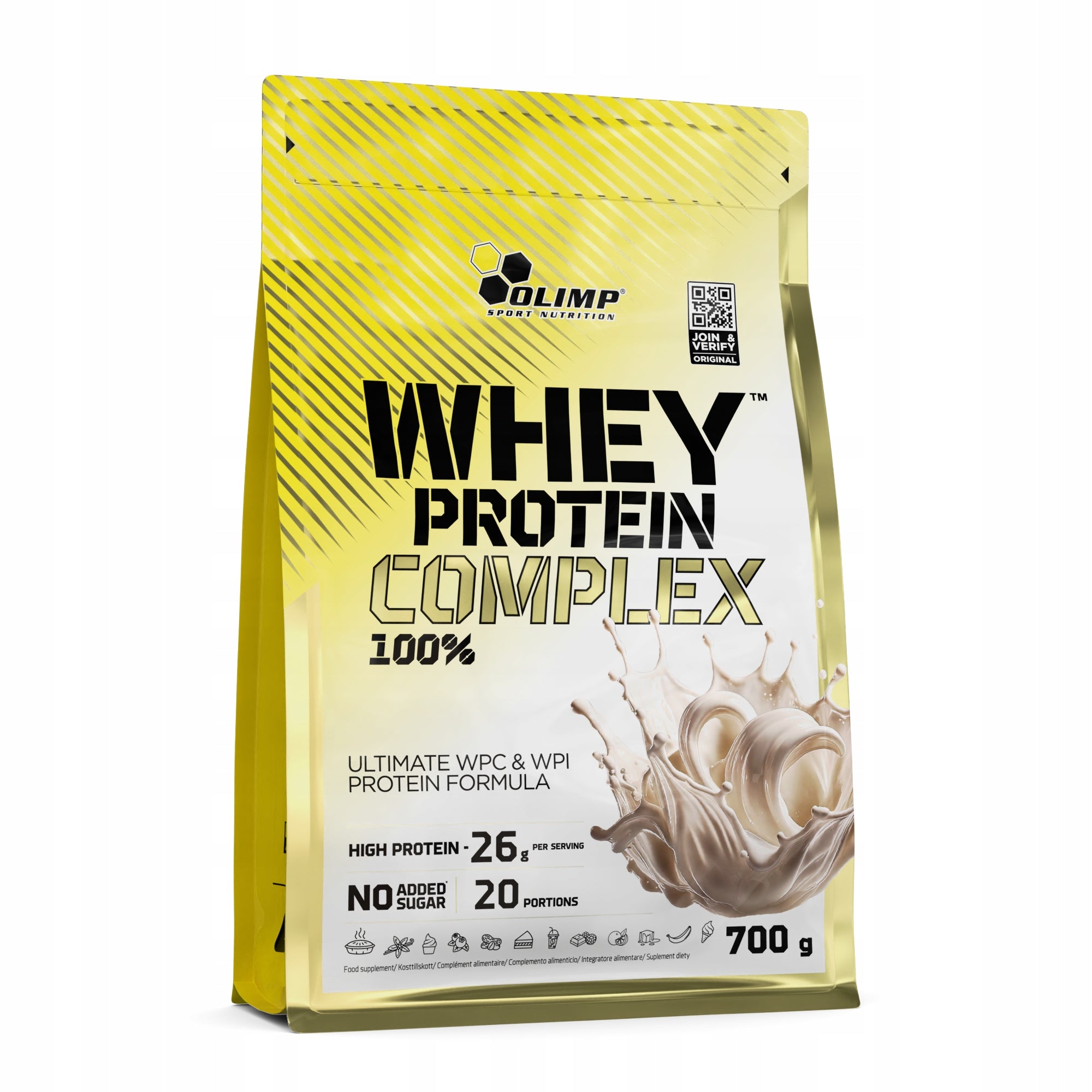 OLIMP WHEY PROTEIN COMPLEX 100% 700g WHITE SCULPTURE Packaging status original