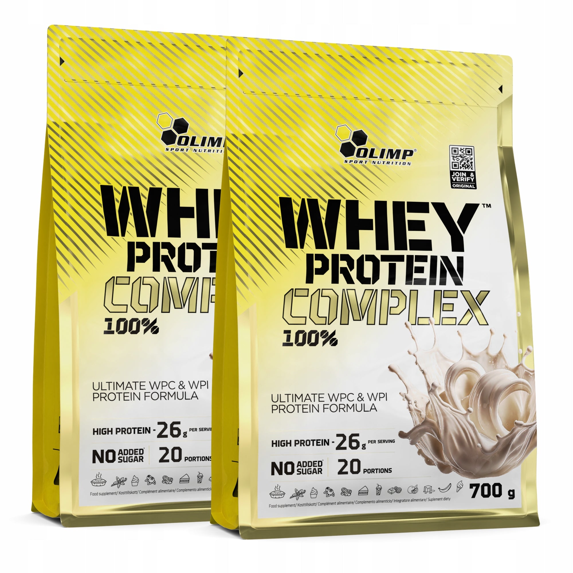 OLIMP WHEY PROTEIN COMPLEX 2x700g PROTEIN WPC WPI