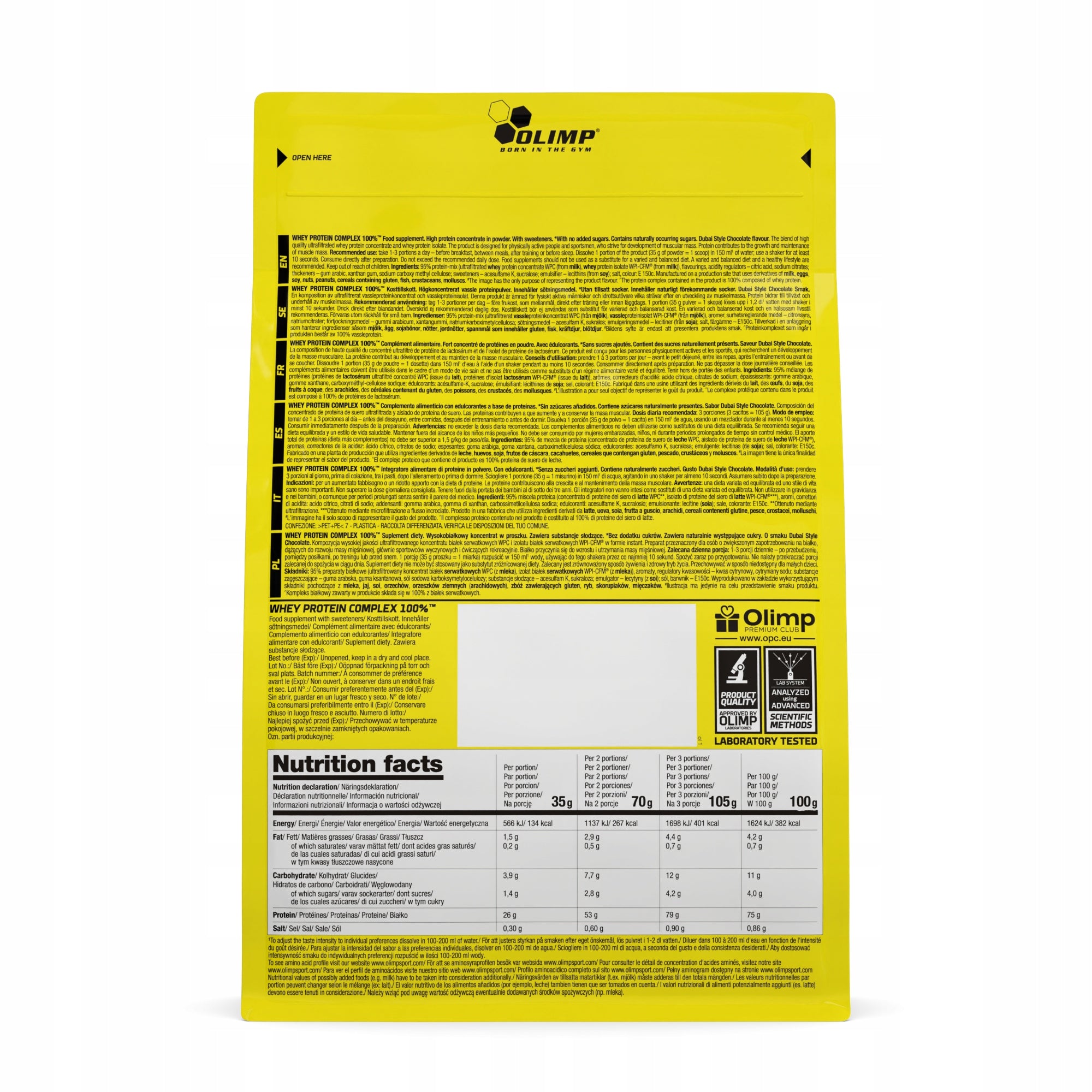 OLIMP WHEY PROTEIN COMPLEX 700g PROTEIN WPC DUBAI CHOCOLATE CONCENTRATE Manufacturer code 5901330100277