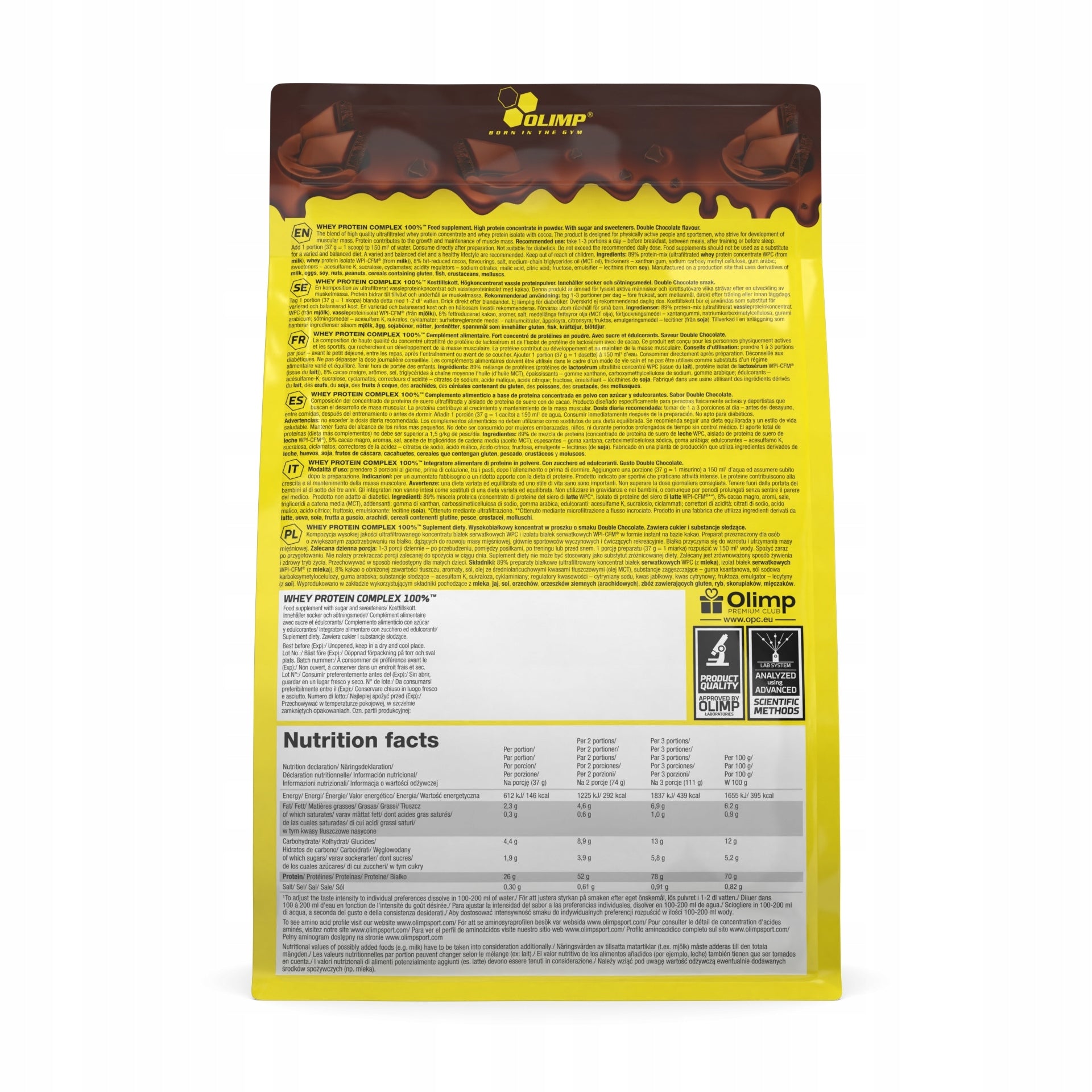 OLIMP WHEY PROTEIN COMPLEX 700g WPC PROTEIN CONCENTRATE DOUBLE CHOCOLATE Manufacturer code OLIMP WHEY PROTEIN COMPLEX