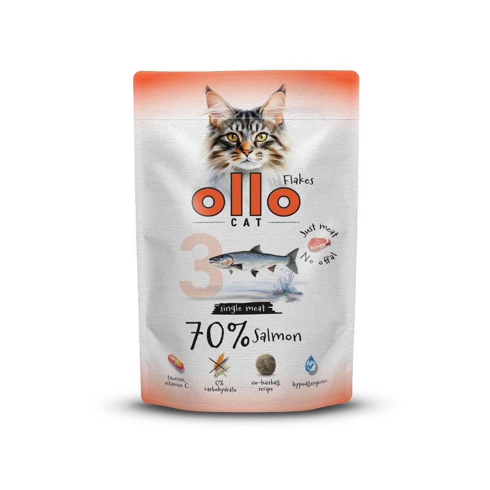 OLLO CAT - Salmon 85g No. 3 - WET CAT FOOD
