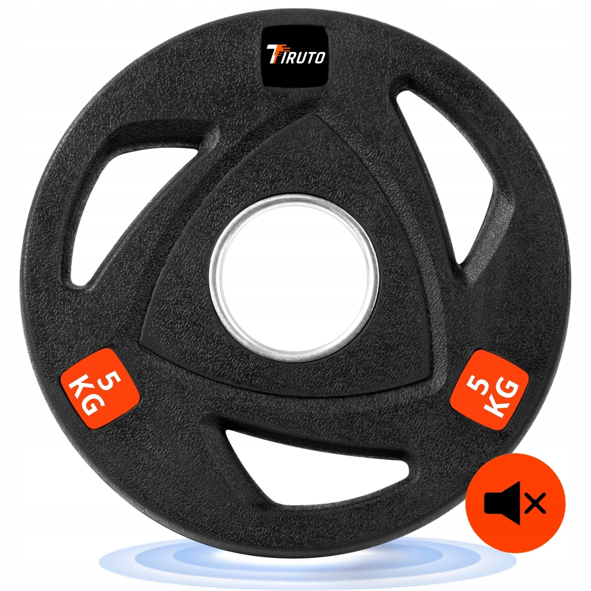 OLYMPIC CAST IRON LOAD FOR BARBELL GRIFFIN PLATE RUBBERIZED OLIMP 5KG Manufacturer code OG0500 OBCIĄŻENIE ŻELIWNE TALERZ OLIMP GRYF