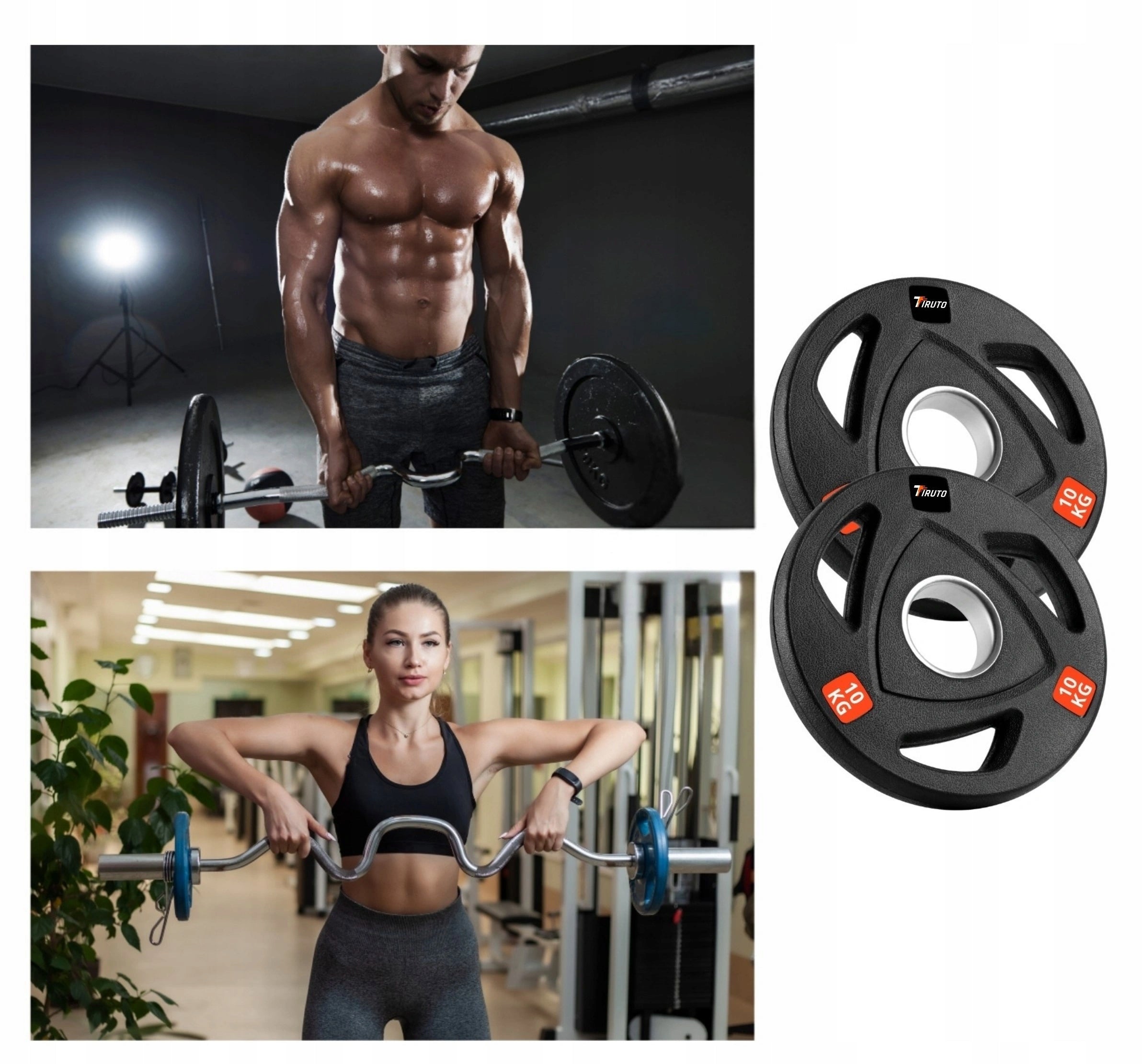 OLYMPIC CAST IRON LOAD FOR BARBELL GRIFFIN PLATE RUBBERIZED OLIMP 5KG Number of pieces in the set 1