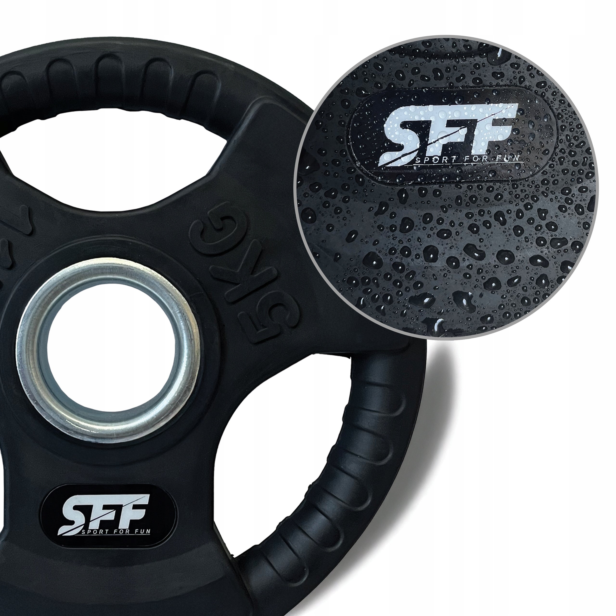OLYMPIC LOAD DISC 4x5KG RUBBERIZED 51MM DURABLE SOLID SET Brand SportForFun