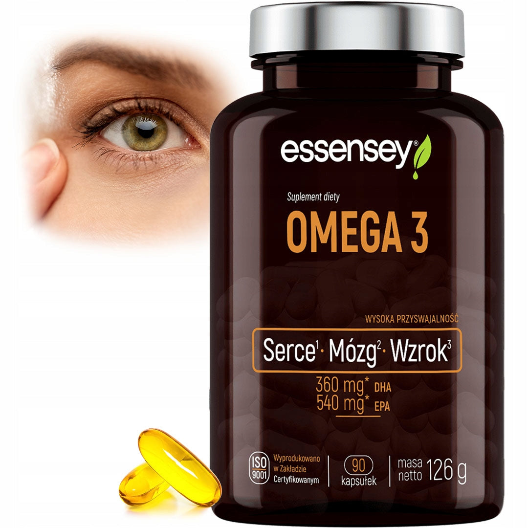 OMEGA 3 3000 MG Pacific Fish Oil + Vitamin E Heart Brain Vision EPA DHA