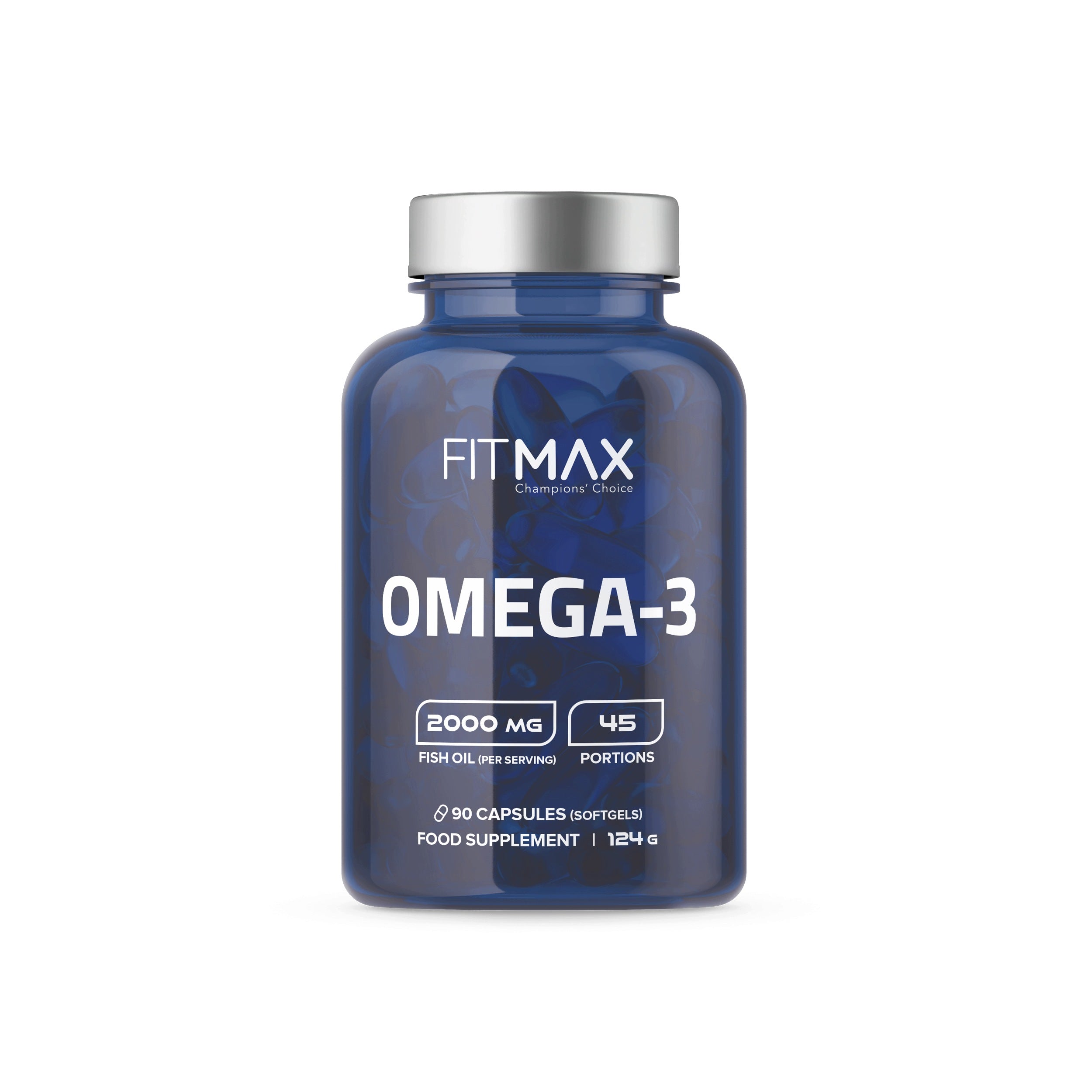 OMEGA 3 FITMAX FATTY ACIDS 90 capsules EPA + DHA fish oil 1000 mg