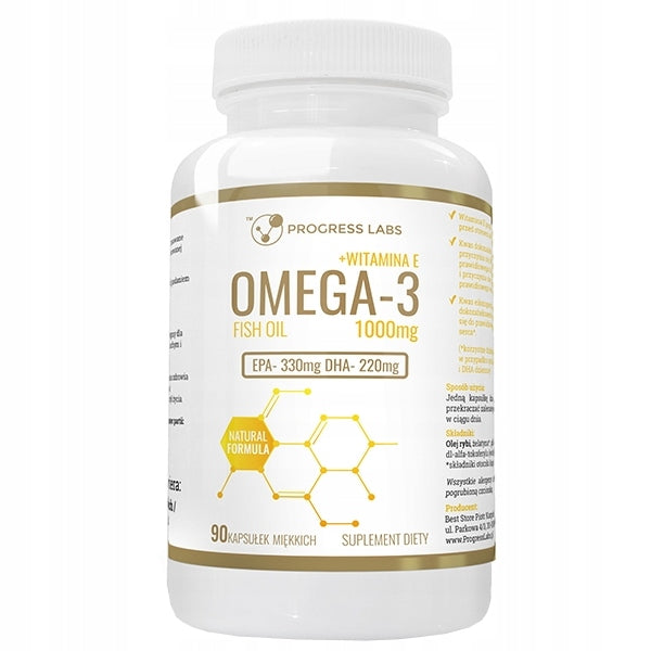 OMEGA-3 + VITAMIN E 1000 mg EPA330 DHA220 90 kaps