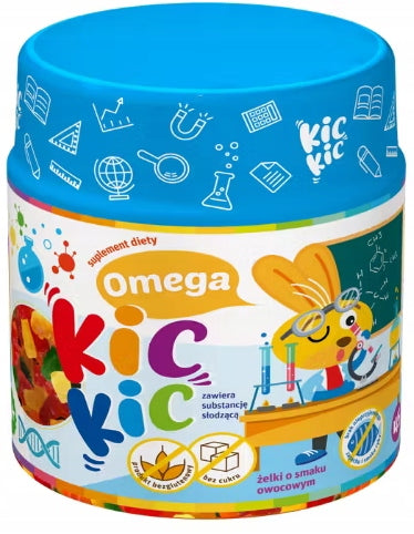 OMEGA 3 resistance KIC KIC 45 fruit flavoured gummies,date weight.15.12.2026