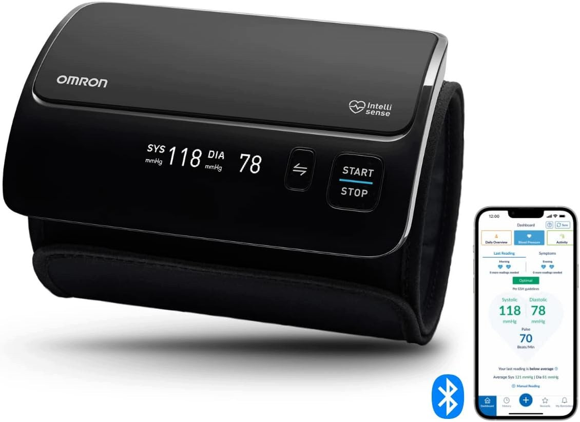 OMRON EVOLV WIRELESS SHOULDER BLOOD PRESSURE MONITOR BLUETOOTH APP
