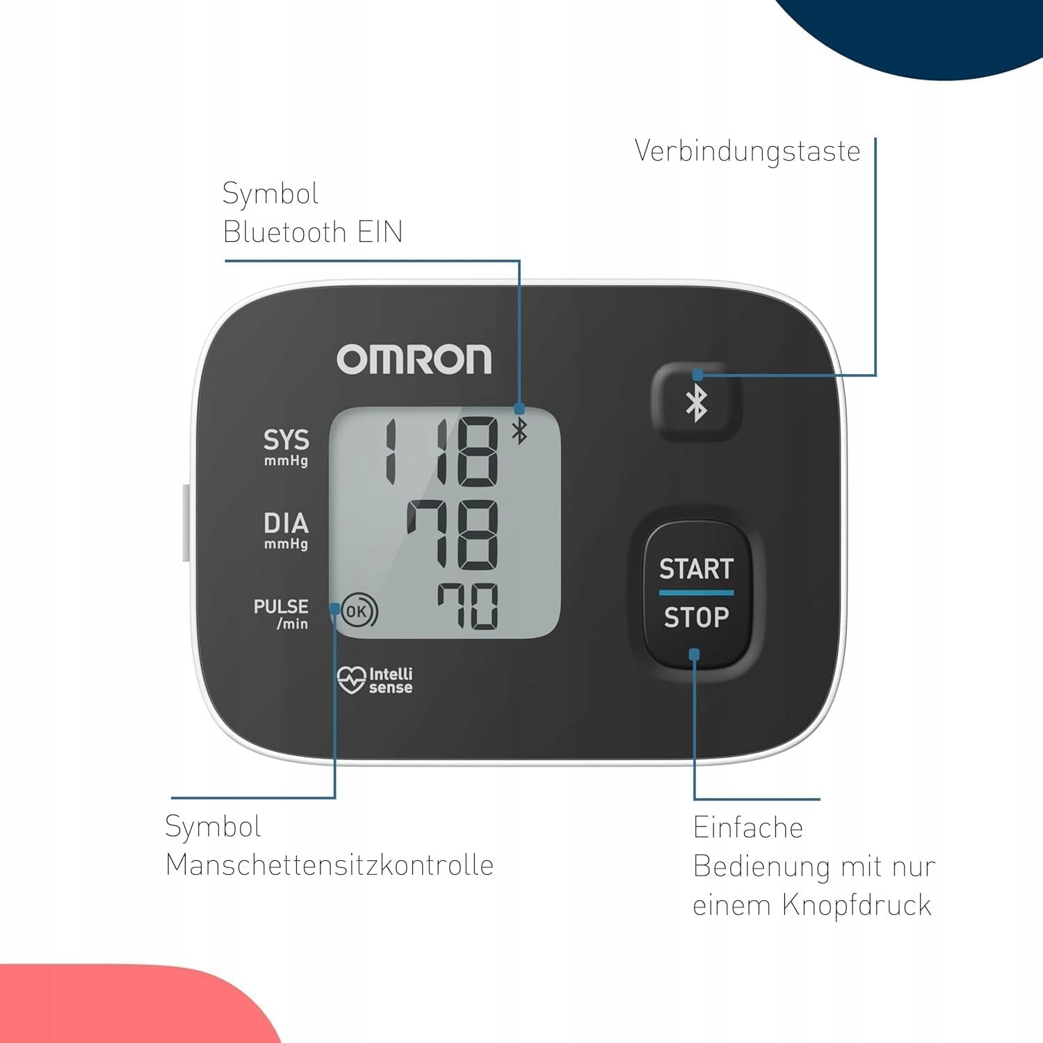 OMRON RS3 Intelli IT wrist blood pressure monitor with case application Medical device type accessories for a medical device or a product without an intended medical purpose
