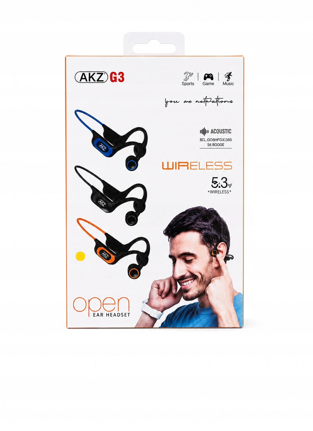 ON-EAR HEADPHONES AKZ G3 BLUE BT WIRELESS