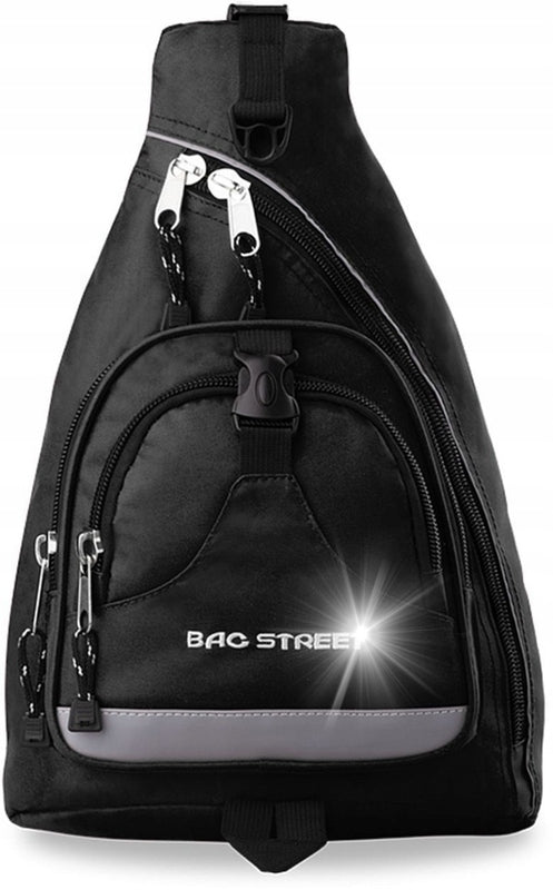 ONE SHOULDER HIKING SPORTS BACKPACK BUM BAG SOLID URBAN ROOMY