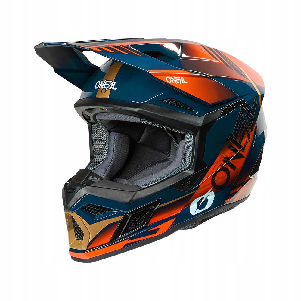 ONEAL HELMET 3SRS HAZE BLUE ORANGE GOLD SIZE L 59/60 0625-244 Manufacturer O'neal