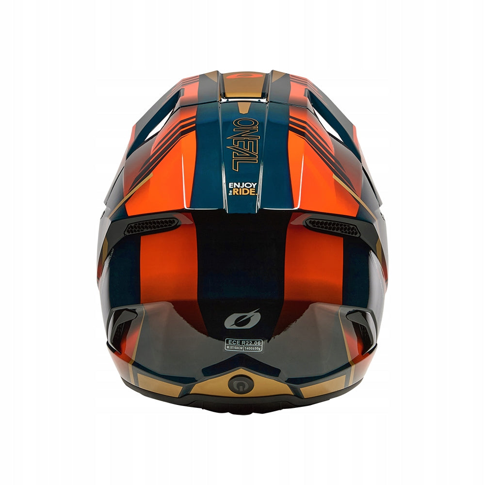 ONEAL HELMET 3SRS HAZE BLUE ORANGE GOLD SIZE L 59/60 0625-244 Manufacturer's catalog number 0625-244