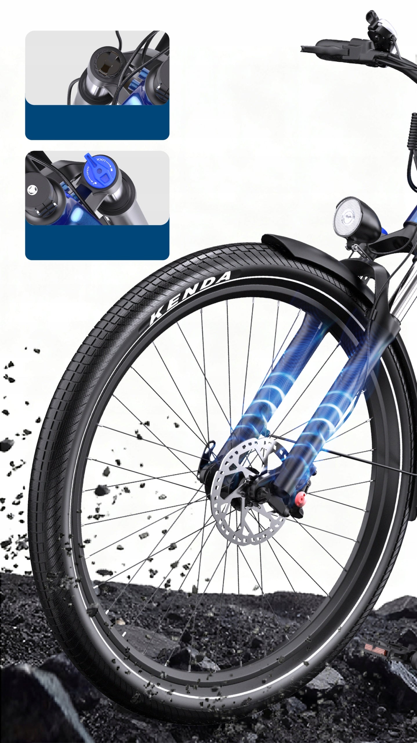 ONESPORT OT05 E-Bike 250W 36V 18.2AH 25km/h 27.5*2.25 City Model ONESPORT OT05