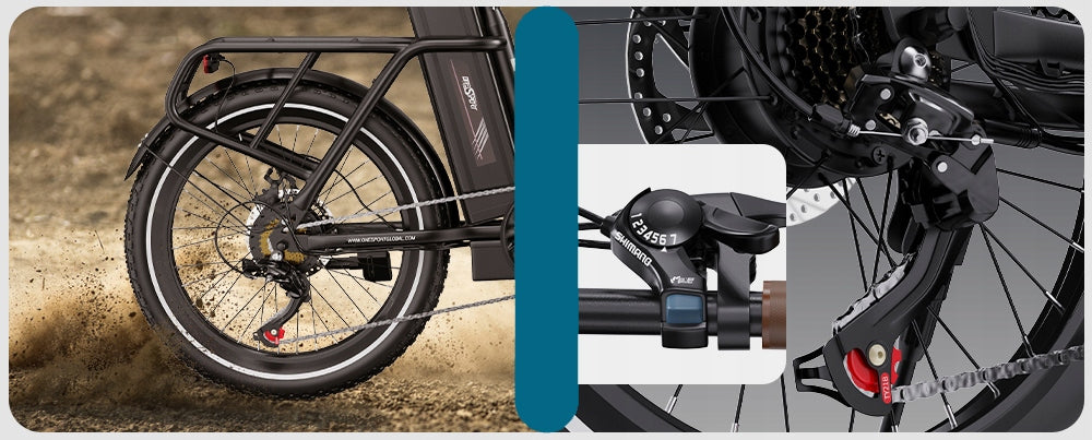 ONESPORT OT16-2 Folding Electric Bike 250W 48V 17AH 25KM/H 120KM With APP Frame size M