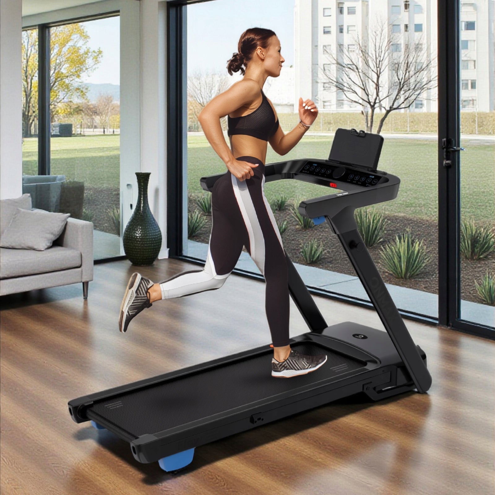 ONMAX Electric treadmill folding FLOW auto lifting app PL Brand ONMAX