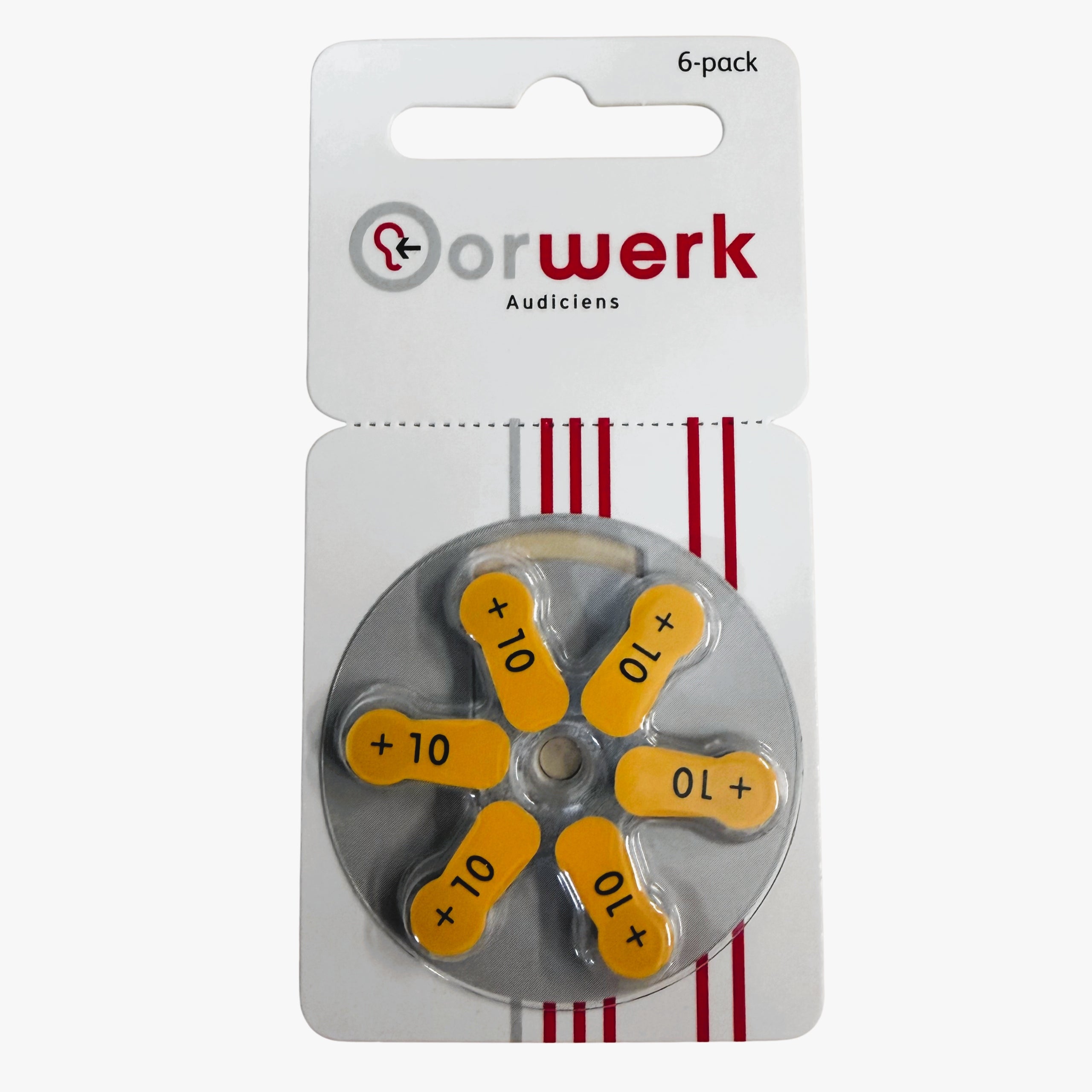 OORWERK Hearing Aid Batteries 10 PR70 1,45V 6pcs VARTA