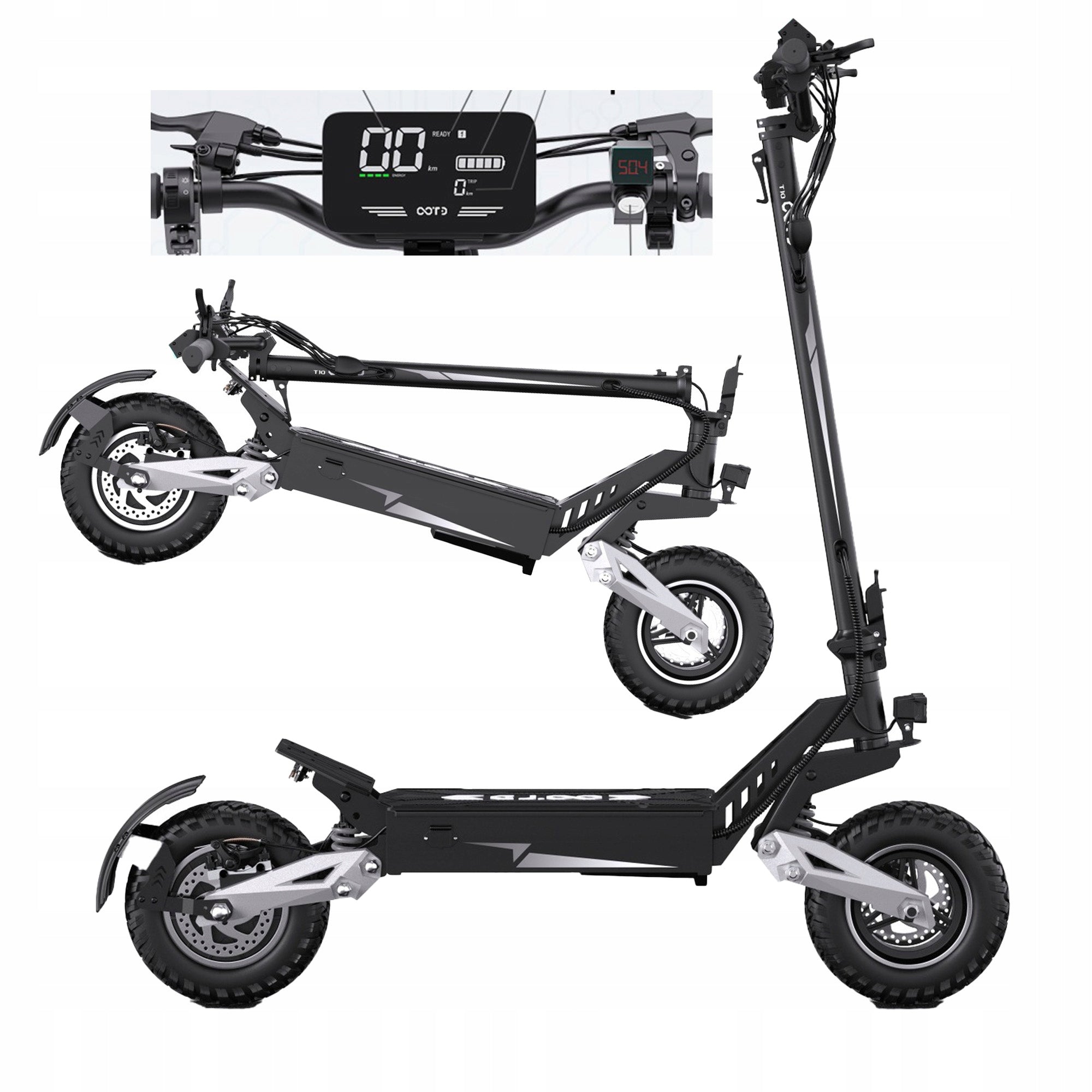 OOTD T10 Electric Vehicle 900W 50KM/H 48V 13AH 45KM Folding PL