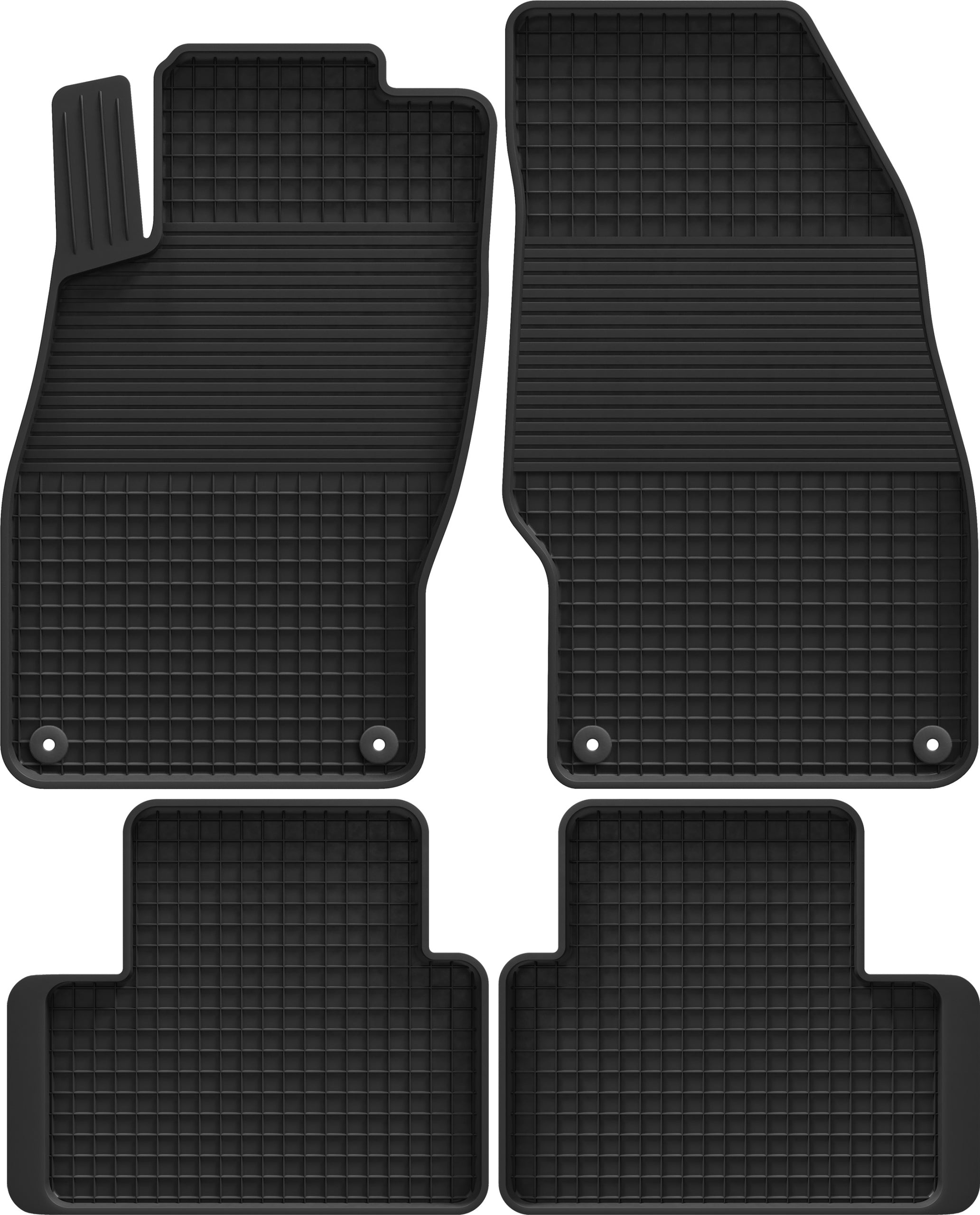 OPEL CORSA D E (2006-2019) rubber mats KORYTKO 2cm + STOPWATCHES