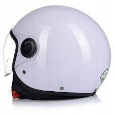 OPEN FACE MOTORCYCLE HELMET | VITO LORETO WHITE GLOSS SCOOTER CHOPPER XS 53-54 EAN (GTIN) 8720849930710