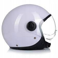 OPEN FACE MOTORCYCLE HELMET | VITO LORETO WHITE GLOSS SCOOTER CHOPPER XS 53-54 Manufacturer's catalog number 1207XS