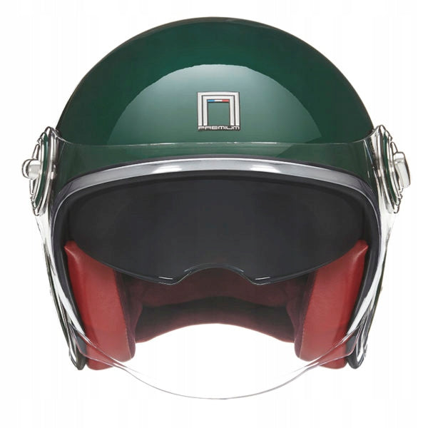 OPEN HELMET JET NOX NP106 HERITAGE SOLID GREEN M Size M