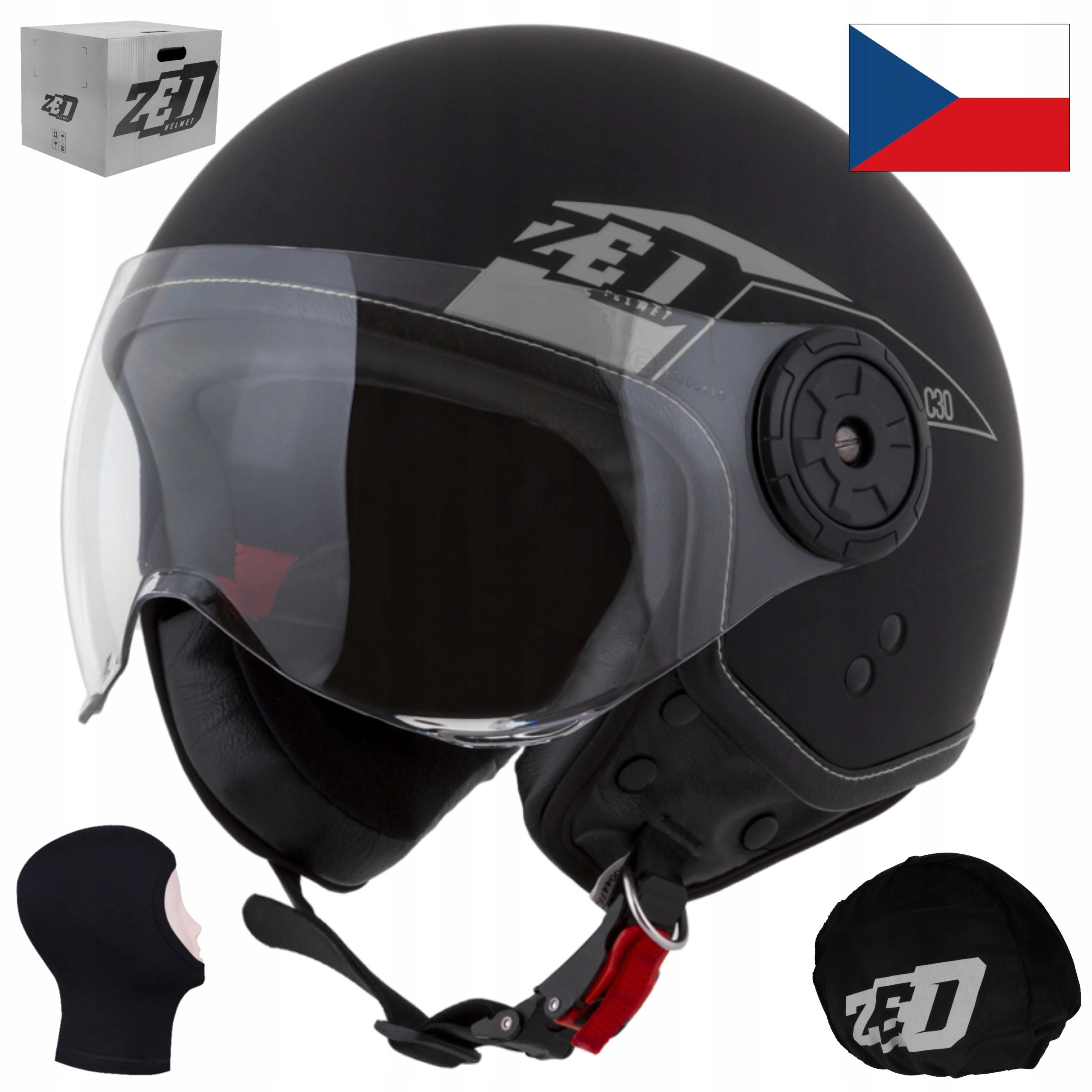 OPEN HELMET SCOOTER ZED C3 LOW HELMET SHELL L