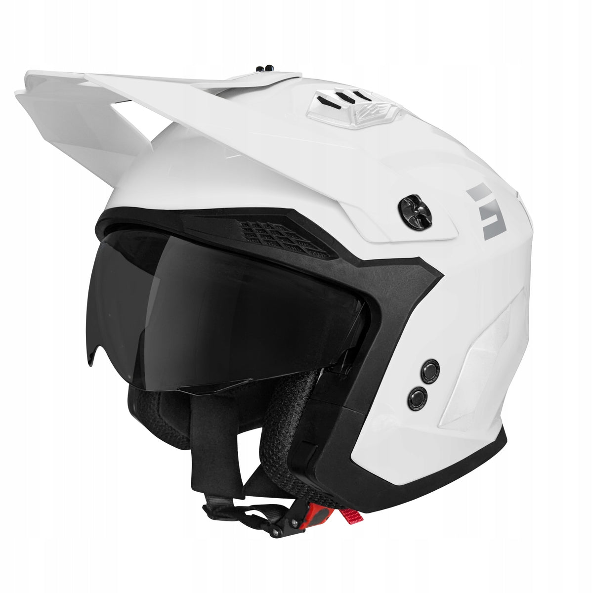 OPEN HELMET TRIAL SHOT DROP WHITE GLOSSY WHITE GLOSS Size S