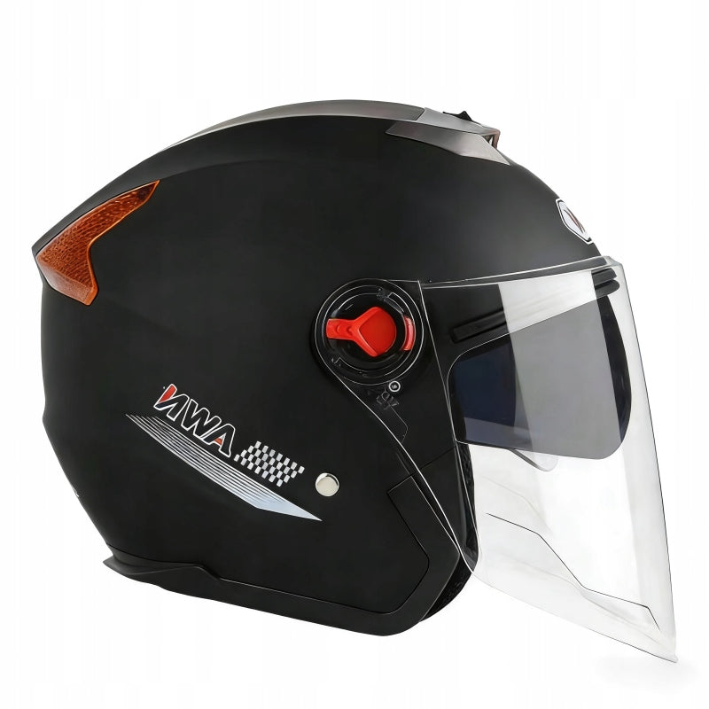 OPEN MOTORCYCLE HELMET FOR SCOOTER MOTOR CHOPPER VISOR BLENDA COLORS Packaging status original