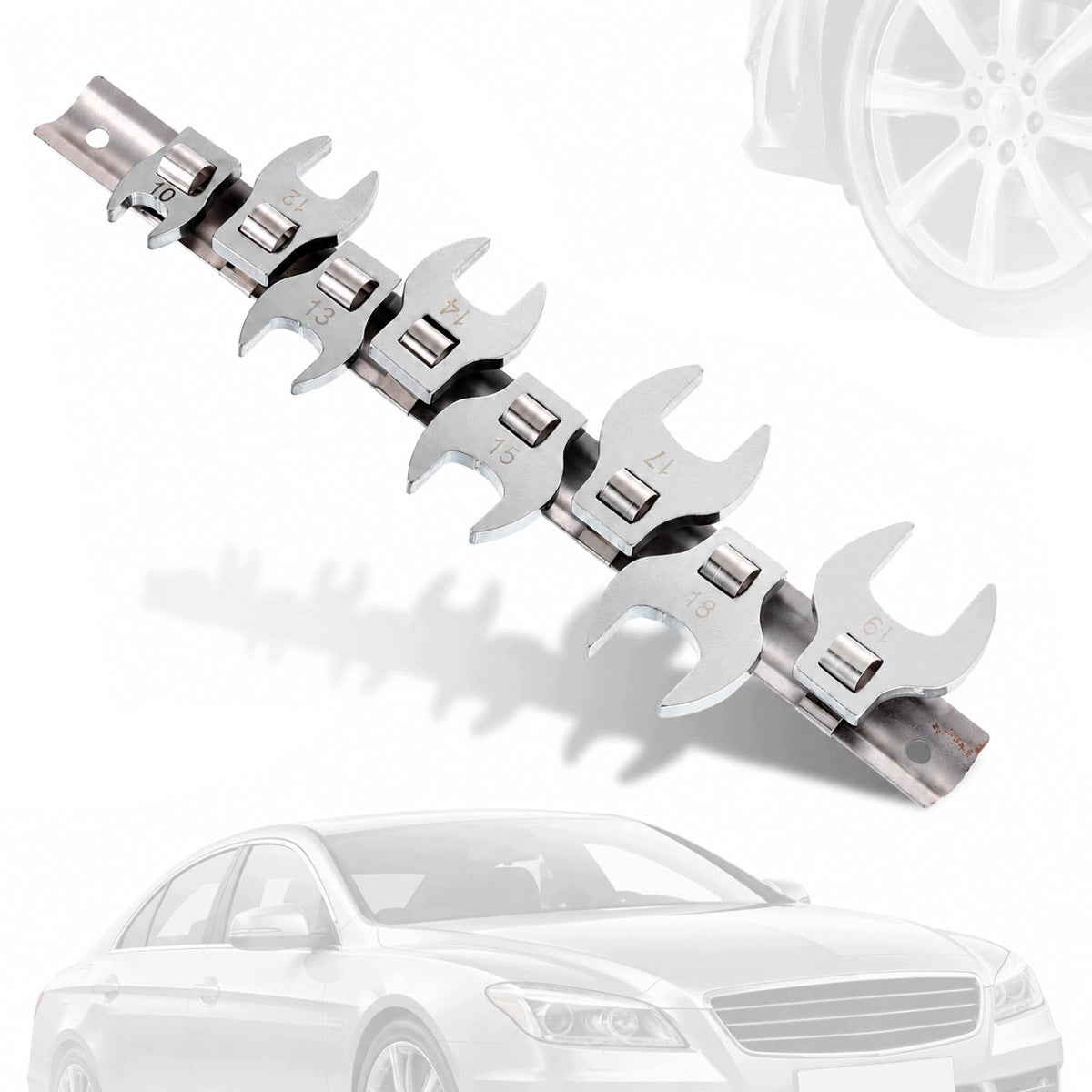 OPEN WRENCH SOCKET SET 8-Piece Metric Flat Wrench