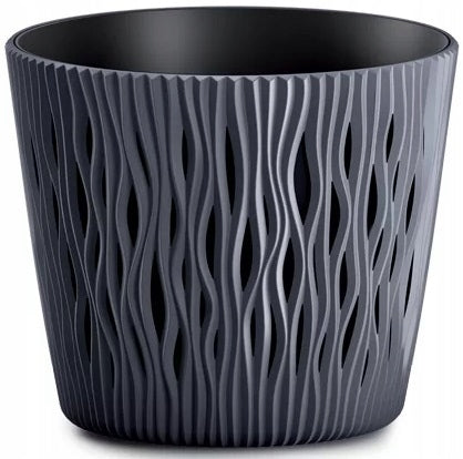 OPENWORK POT GOUGES ANTHRACITE WITH INSERT COVER 3L SANDY ROUND Shape round
